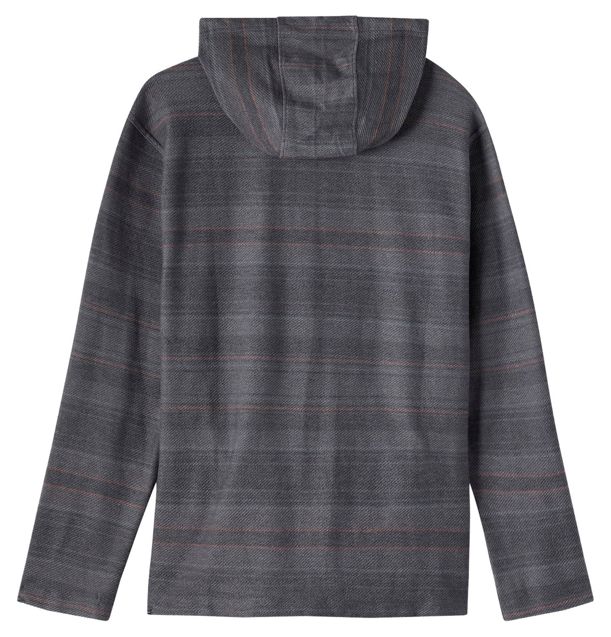 O'Neill Boy's Bavaro Stripe Poncho Hoody - Black – back view