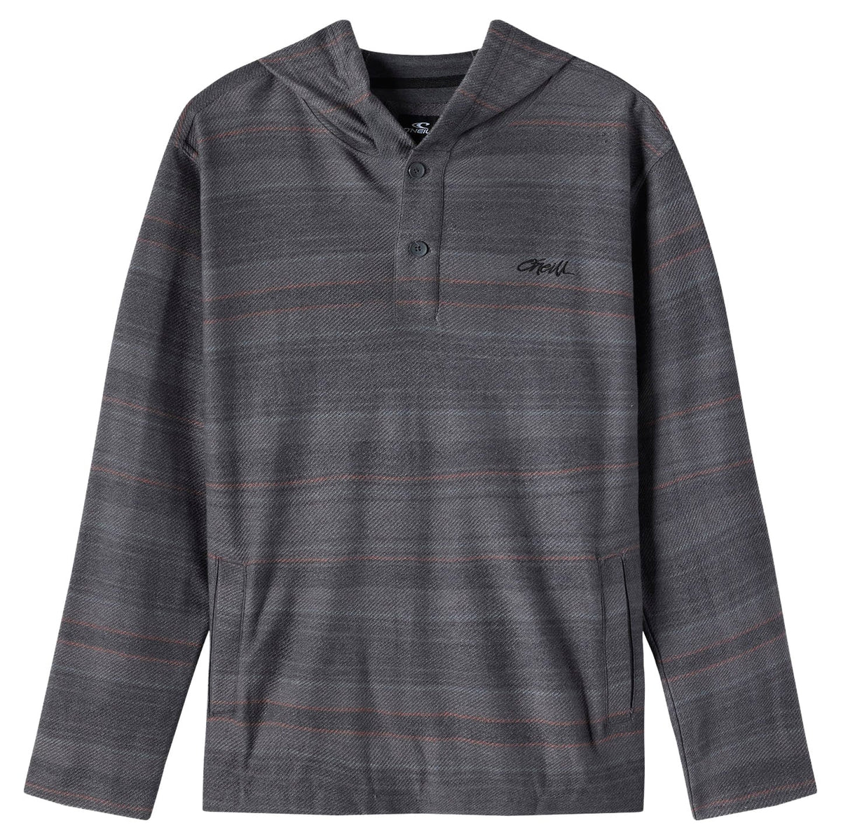 O'Neill Boy's Bavaro Stripe Poncho Hoody - Black