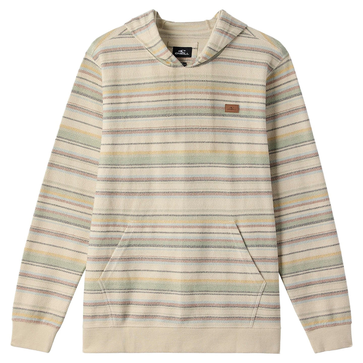 O'Neill Boy's Bavaro Stripe Pullover Hoody - Light Khaki