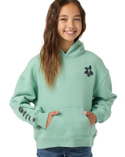 O'Neill Tropic Melt Oversized Girl's Pullover Hoody - Green