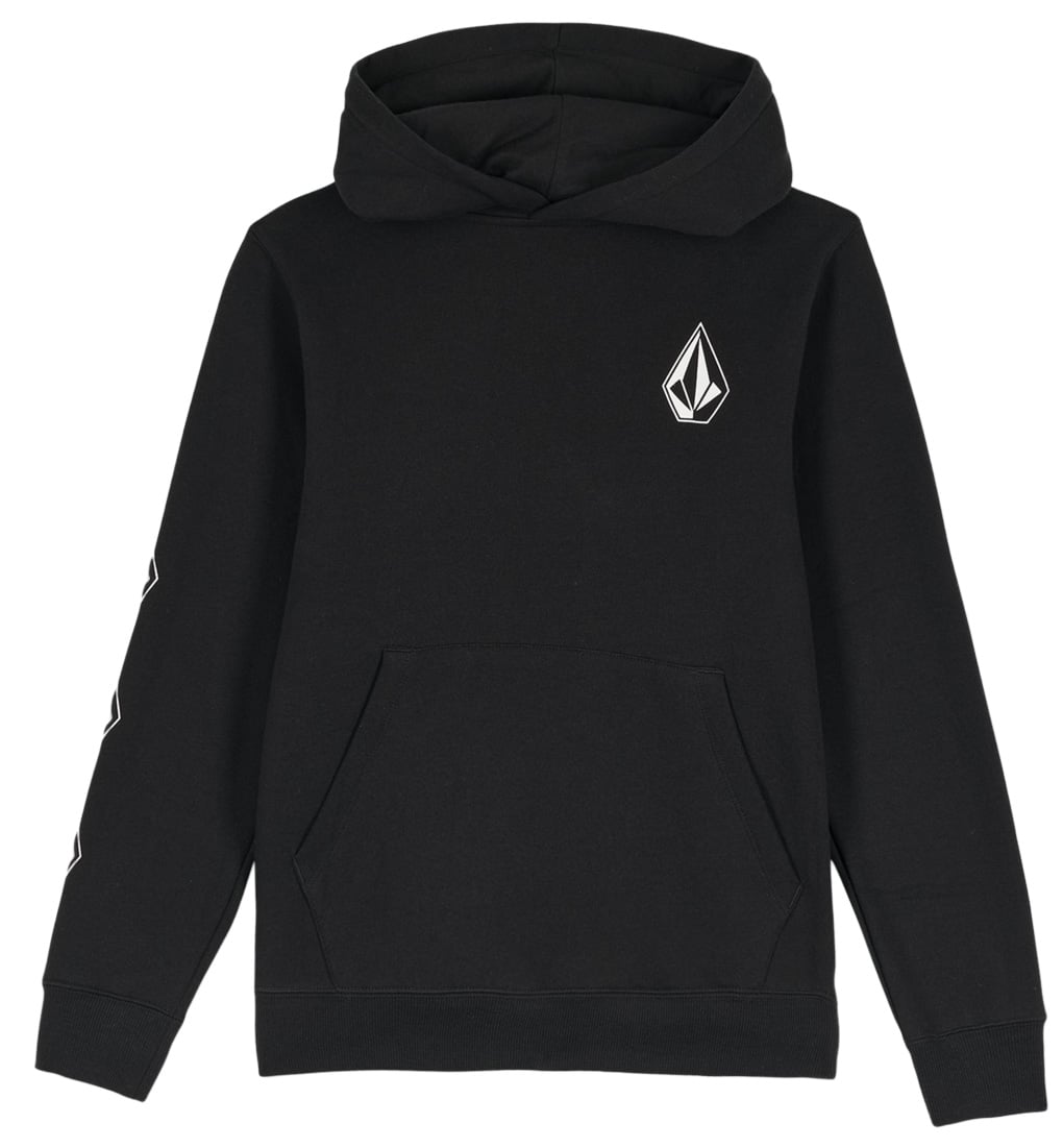 Volcom Boy's Iconic Stone GID Pullover Hoody - Black