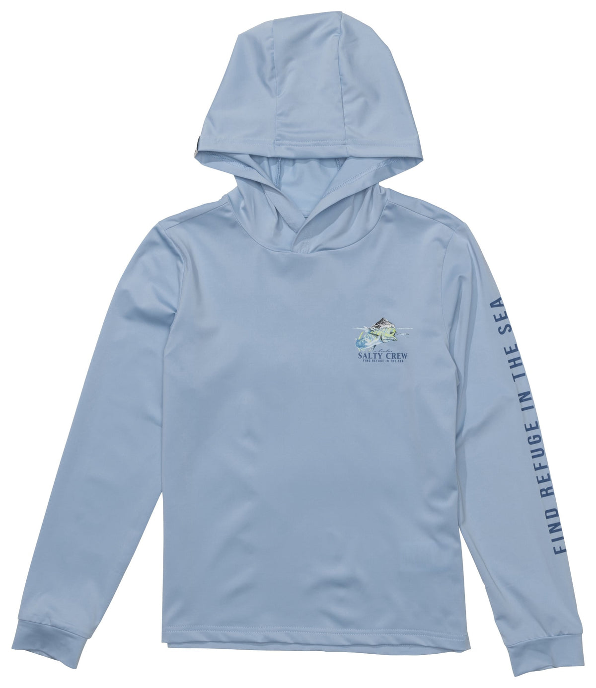 Salty Crew Surface Boy's Hooded Sun Shirt - Clear Sky