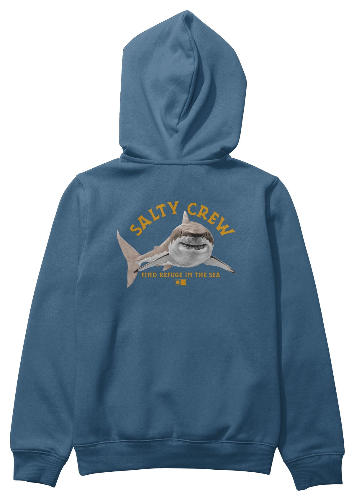 Salty Crew Boy's Lurking Pullover Hoody - Cast Blue – back view