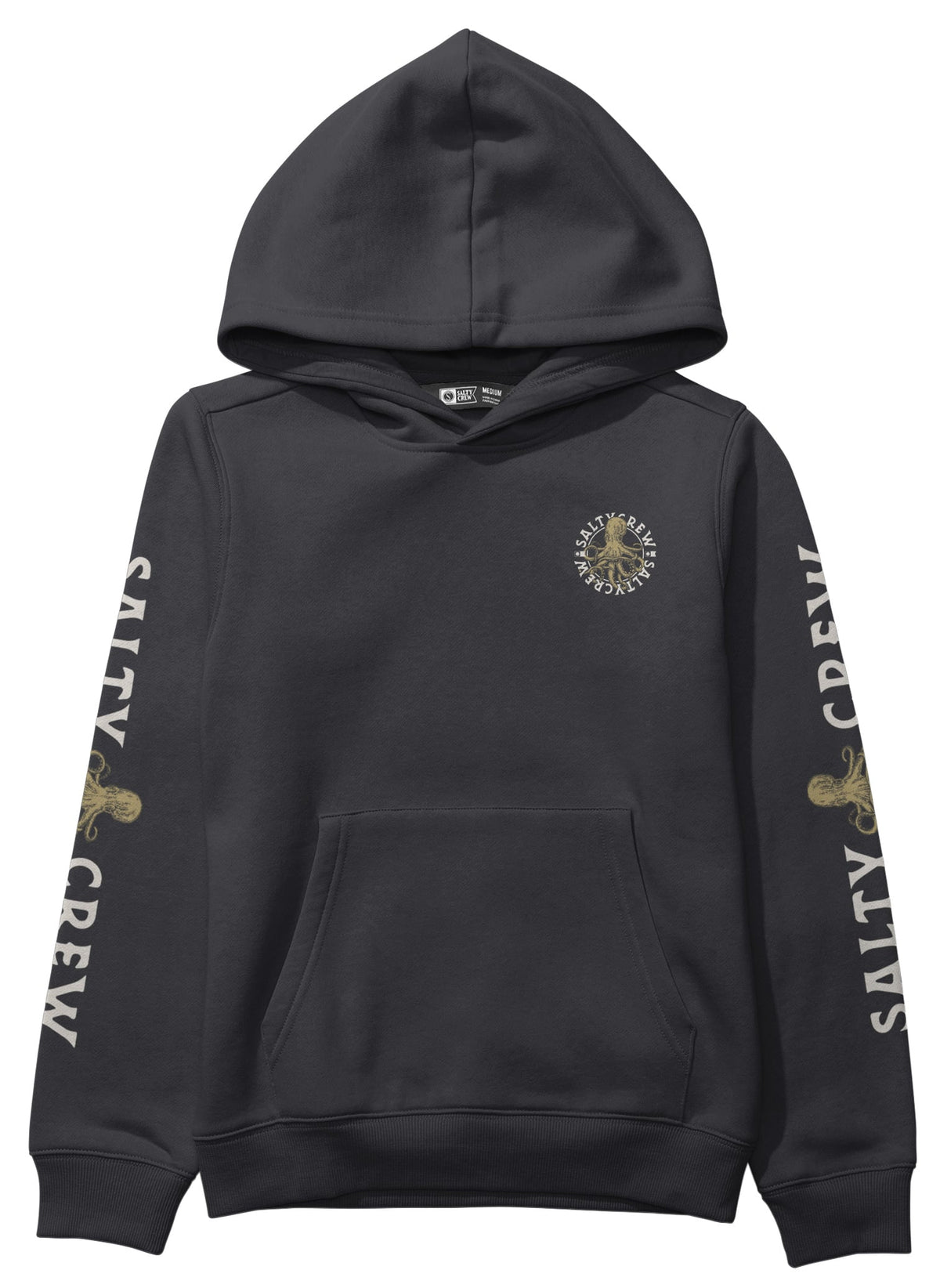 Salty Crew Tentacles Boy's Pullover Hoody - Black