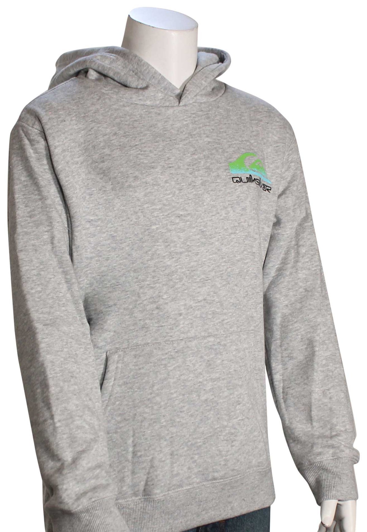 Quiksilver Boy's Omni Wave Pullover Hoody - Light Grey Heather