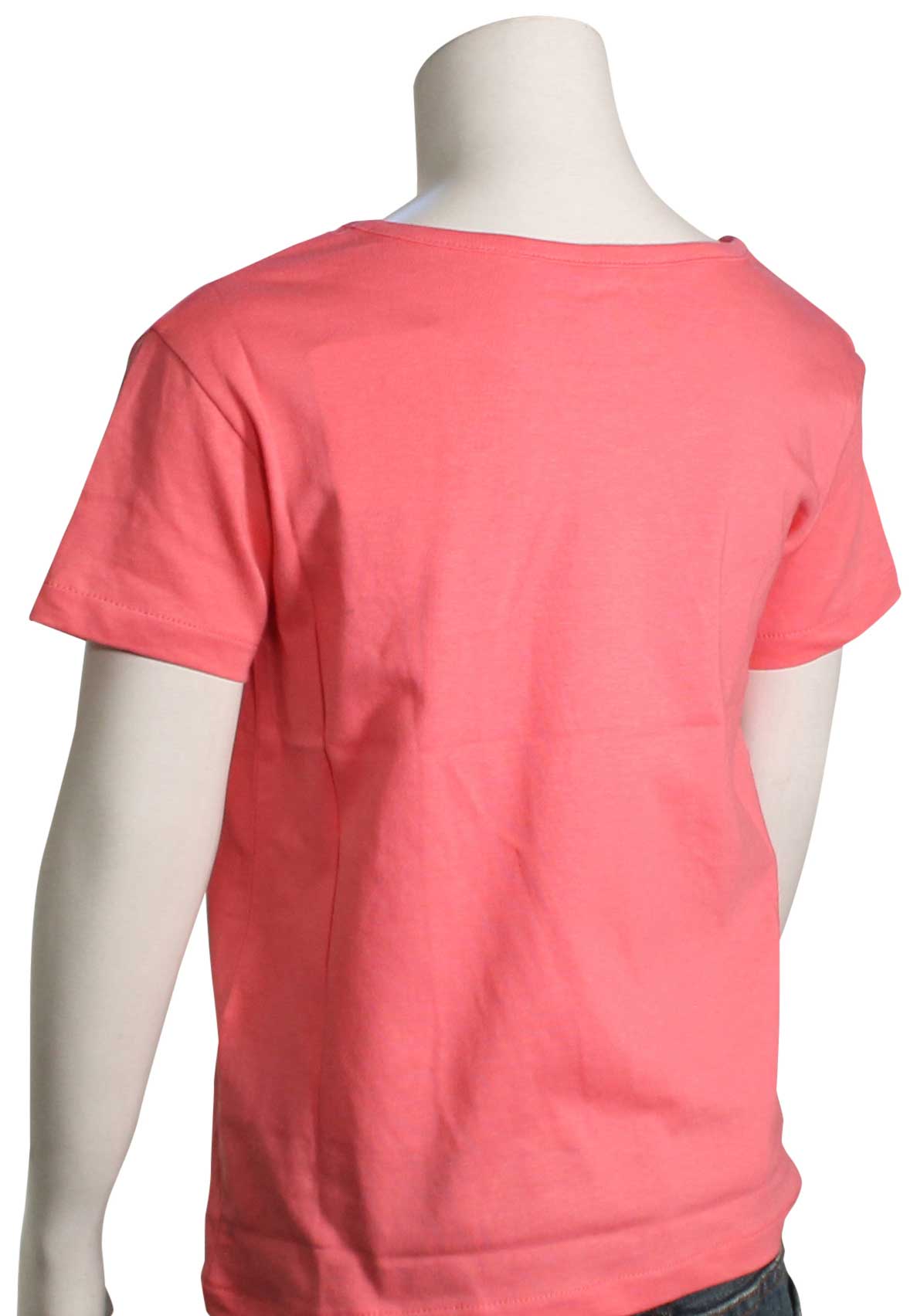 Roxy Girl's Day And Night T-Shirt - Sun Kissed Coral – back view