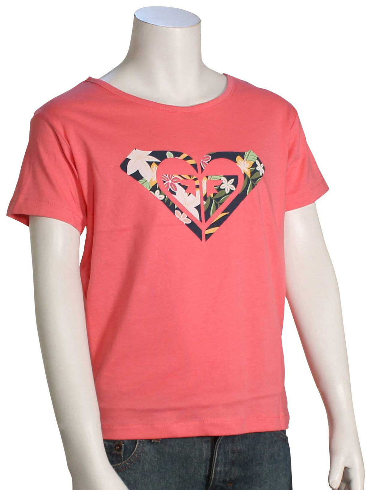 Roxy Girl's Day And Night T-Shirt - Sun Kissed Coral