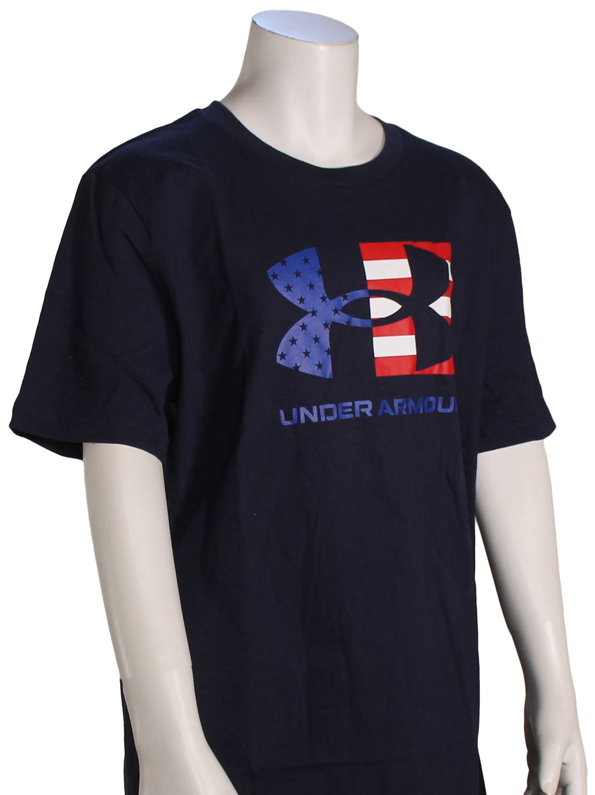 Under Armour Boy's Freedom Chest Flag T-Shirt - Academy / White / Red