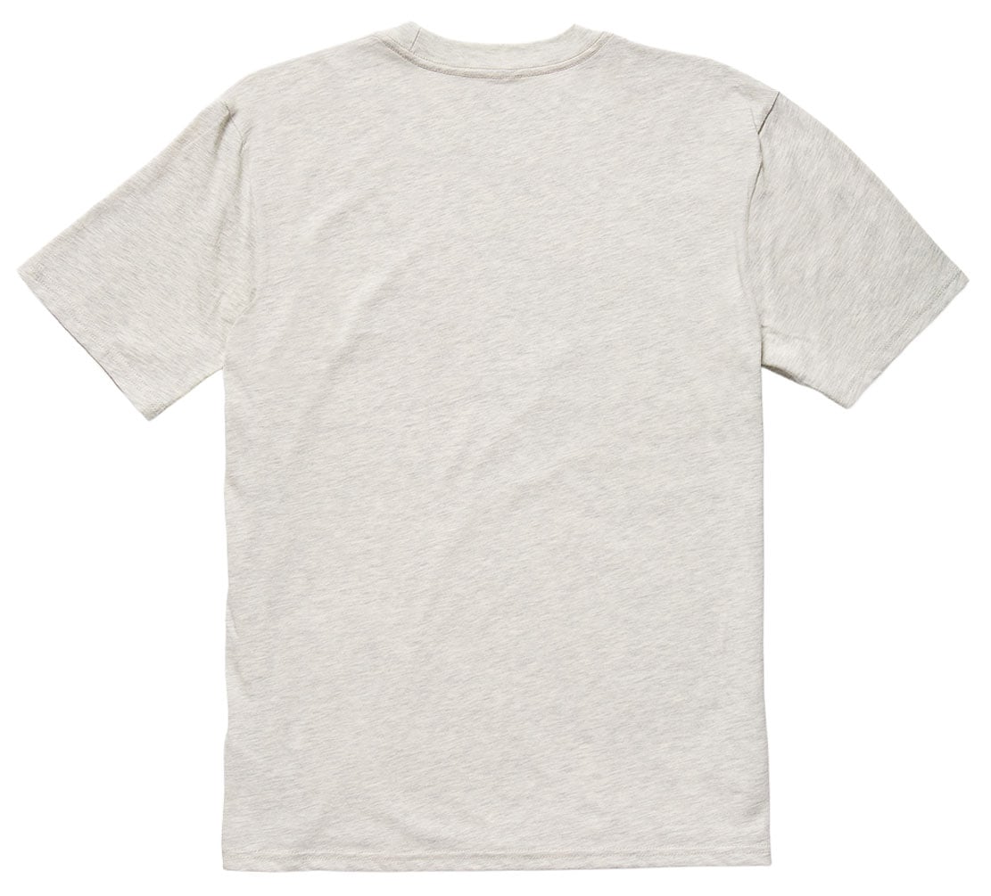 Volcom Circle Stone Split Boy's Short Sleeve T-Shirt - Stone Heather – back view