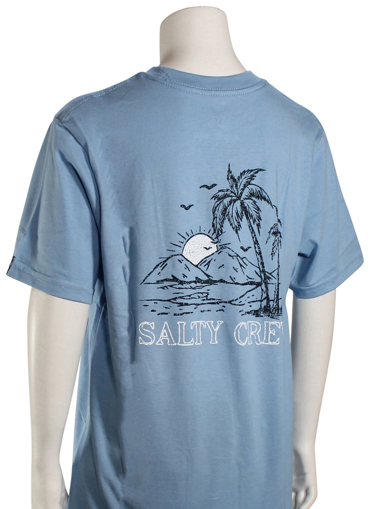 Salty Crew Boy's Unwind T-Shirt - Marine Blue – back view