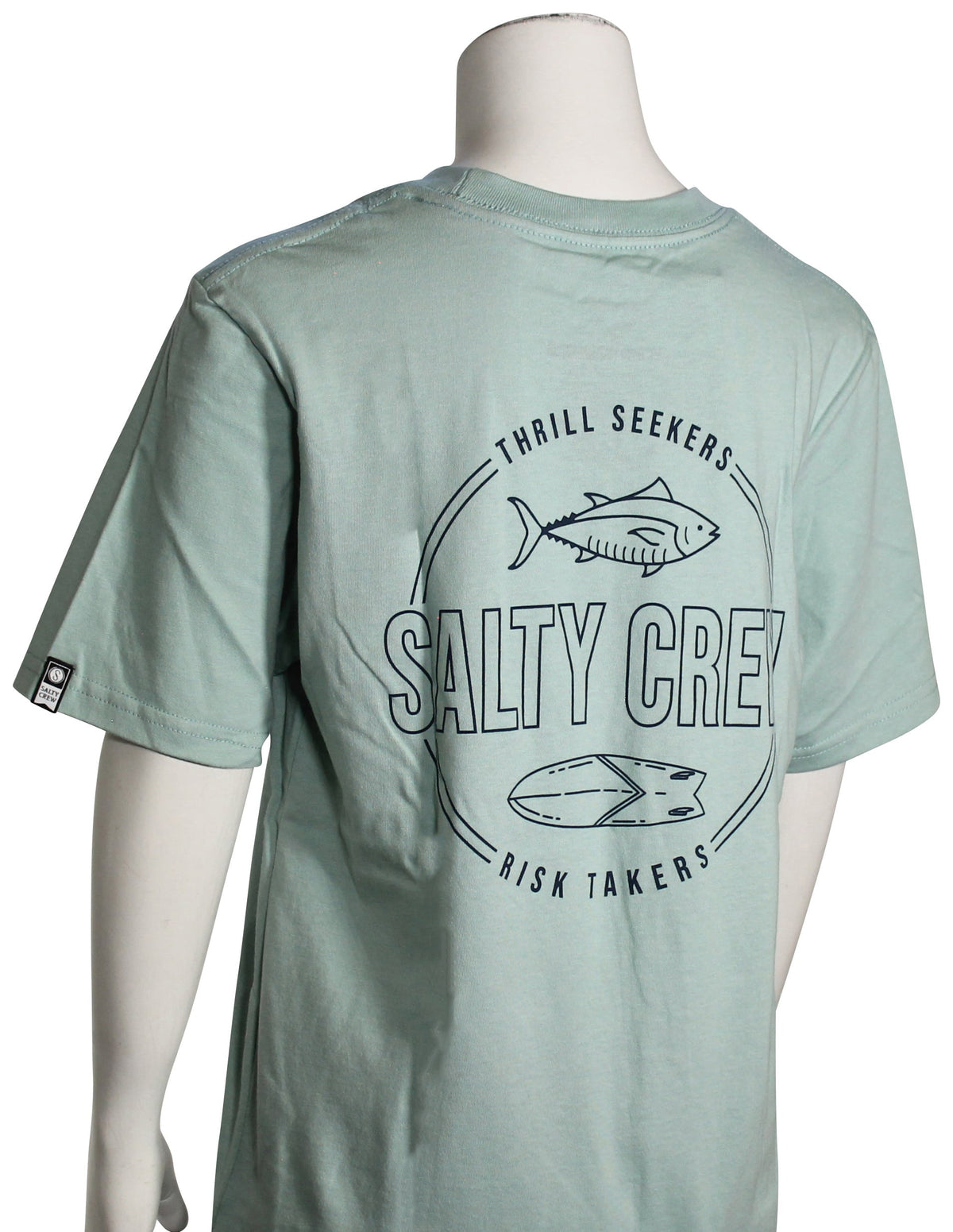 Salty Crew Boy's Outlined T-Shirt - Mackerel – back view