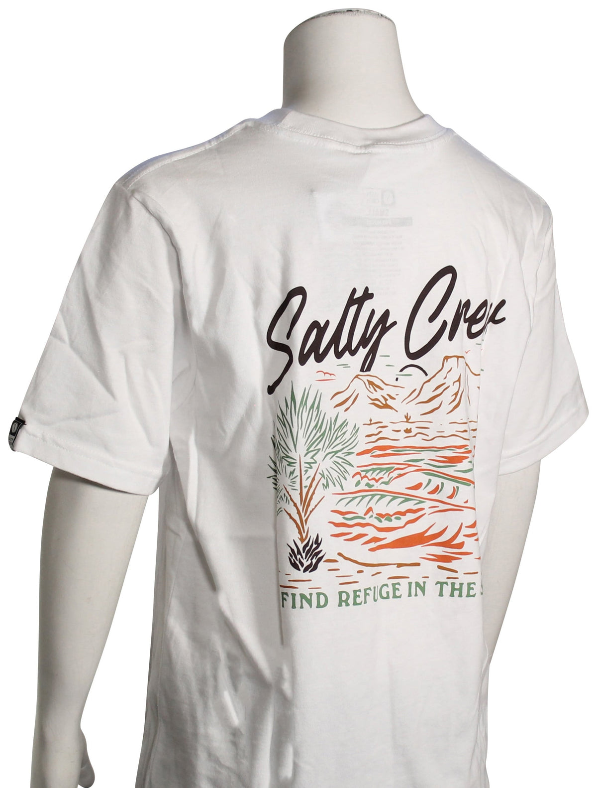 Salty Crew Boy's Western Waves T-Shirt - White – back view