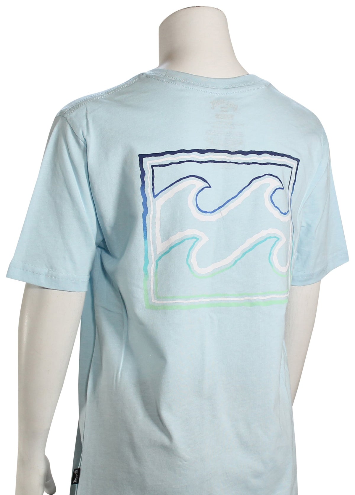 Billabong Boy's Crayon Wave SS T-Shirt - Coastal Blue – back view