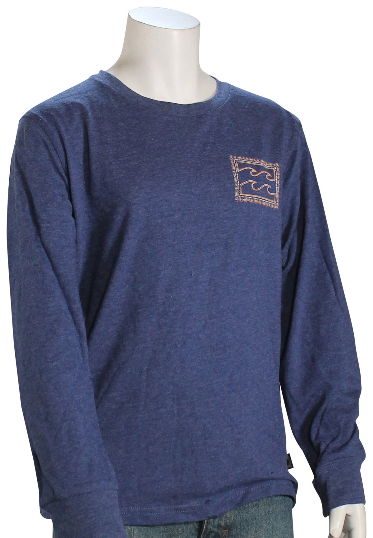 Billabong Boy's Crayon Wave LS T-Shirt - Deep Royal Heather