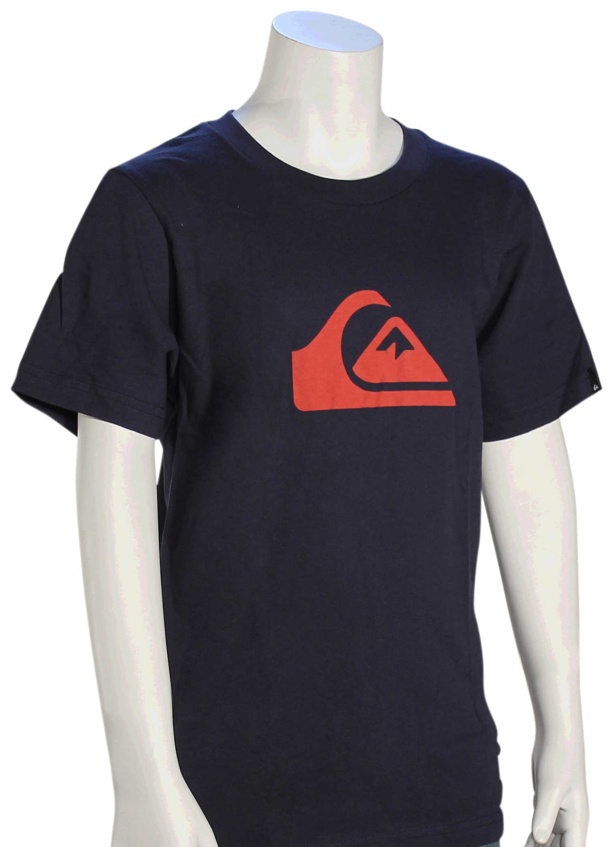 Quiksilver Boy's Mountain Wave Logo T-Shirt - Navy Blazer, front view