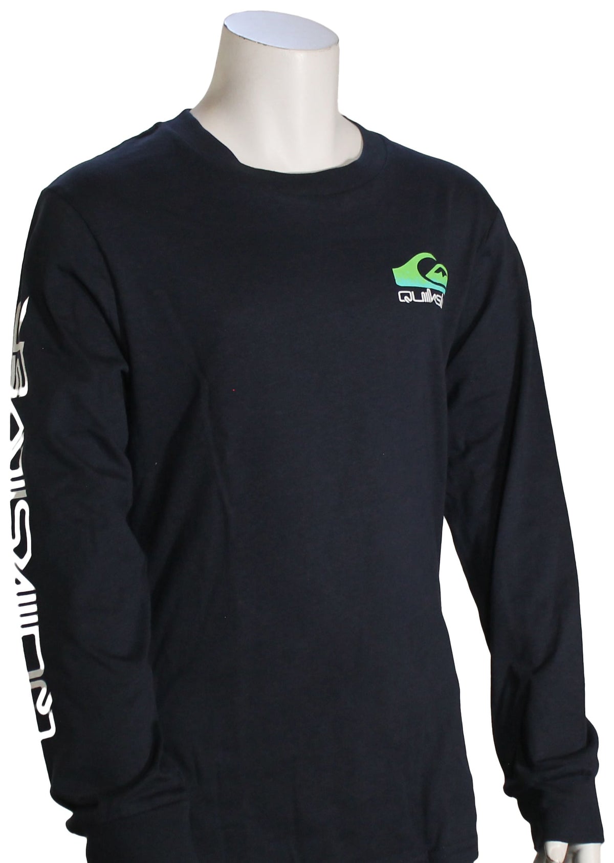 Quiksilver Boy's Omni Logo LS T-Shirt - Dark Navy