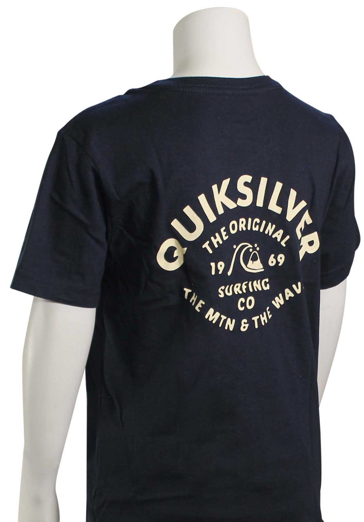 Quiksilver Boy's Script Talk T-Shirt - Navy Blazer – back view
