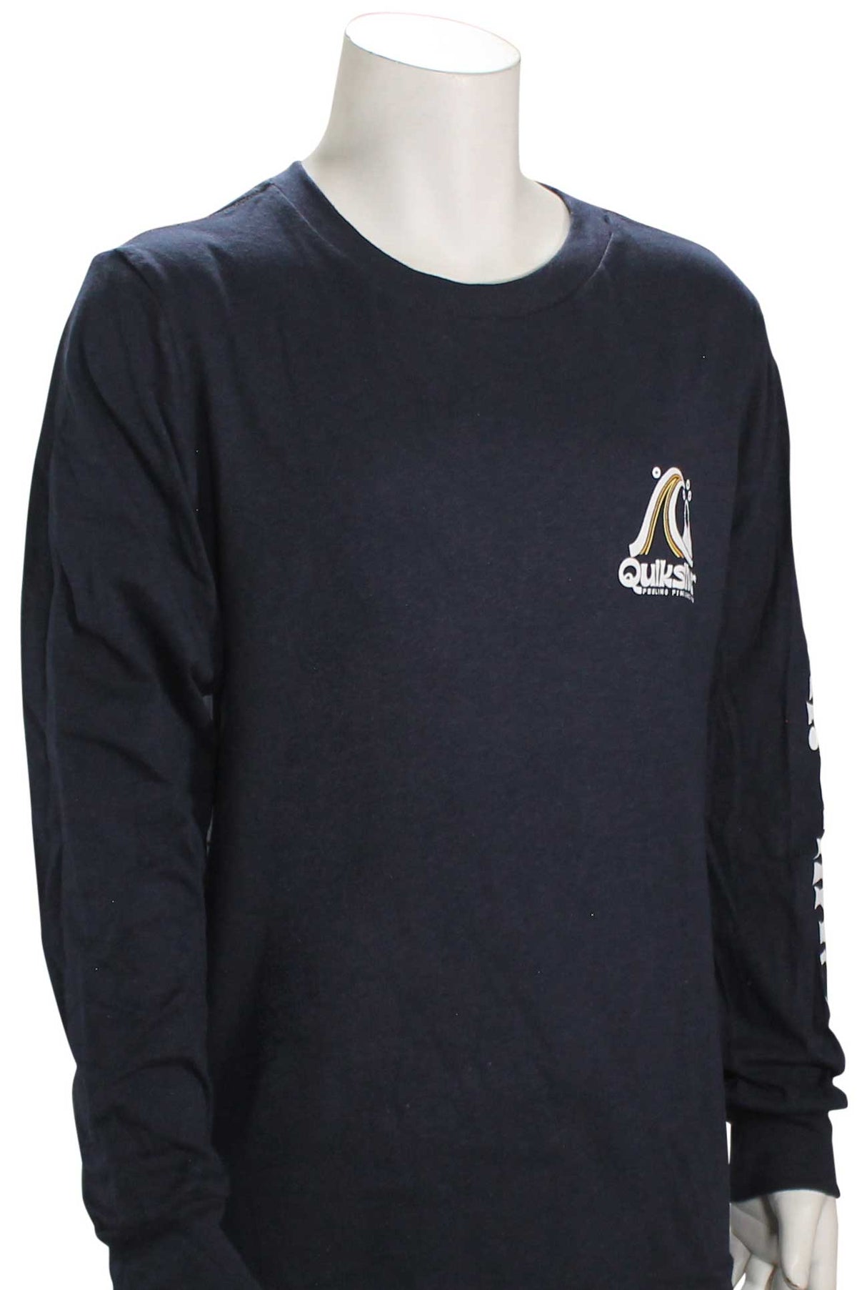 Quiksilver Boy's Rolling Circle LS T-Shirt - Navy Blazer, front view