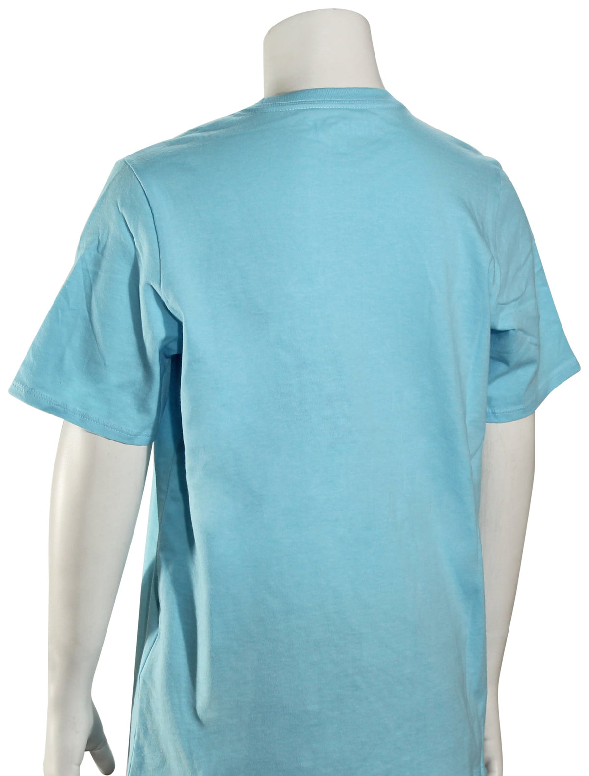 Hurley Boy's One and Only Solid T-Shirt - Blue Gaze / White – back view