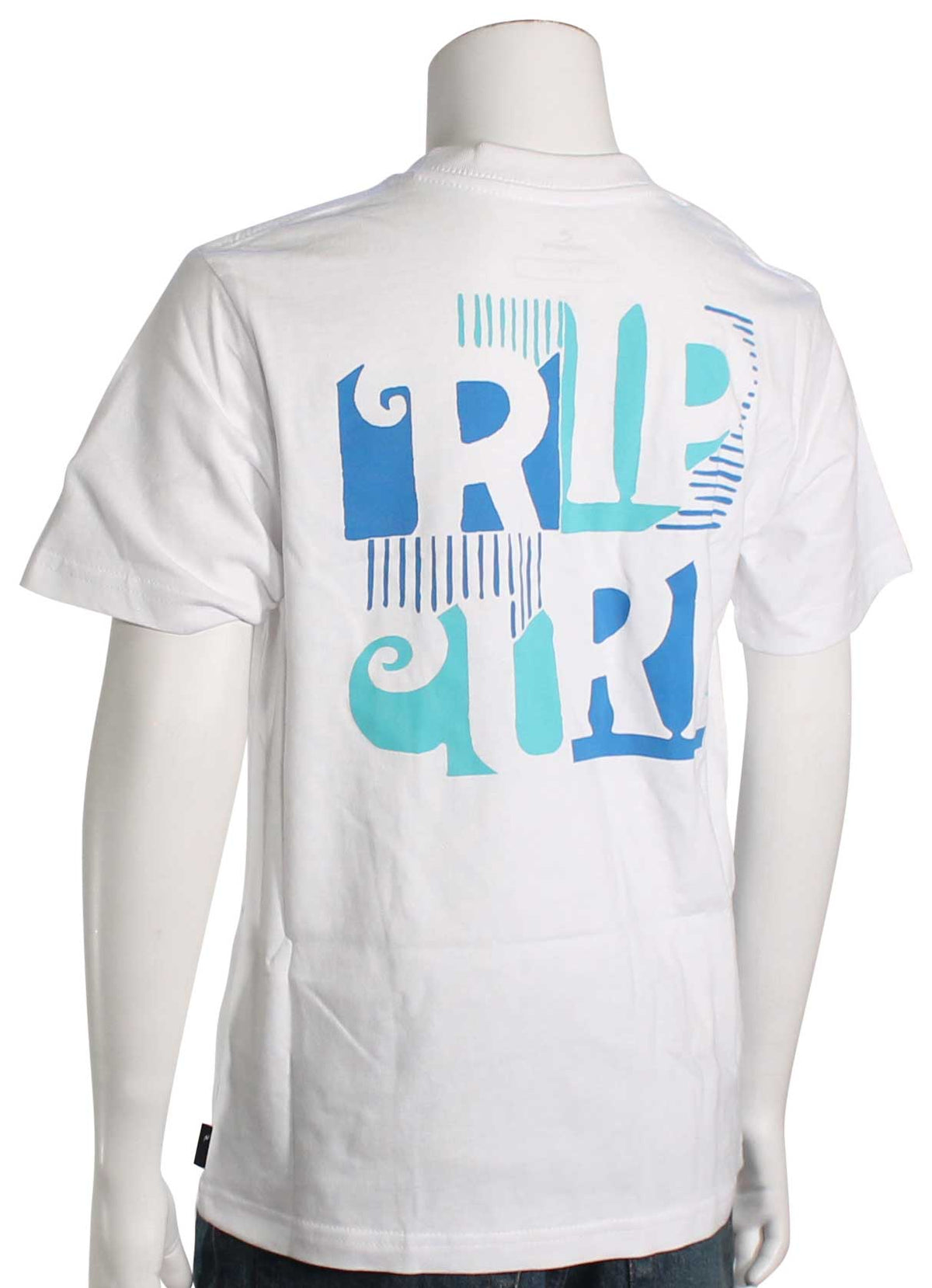 Rip Curl Boy's Surf Revival T-Shirt - White, back view