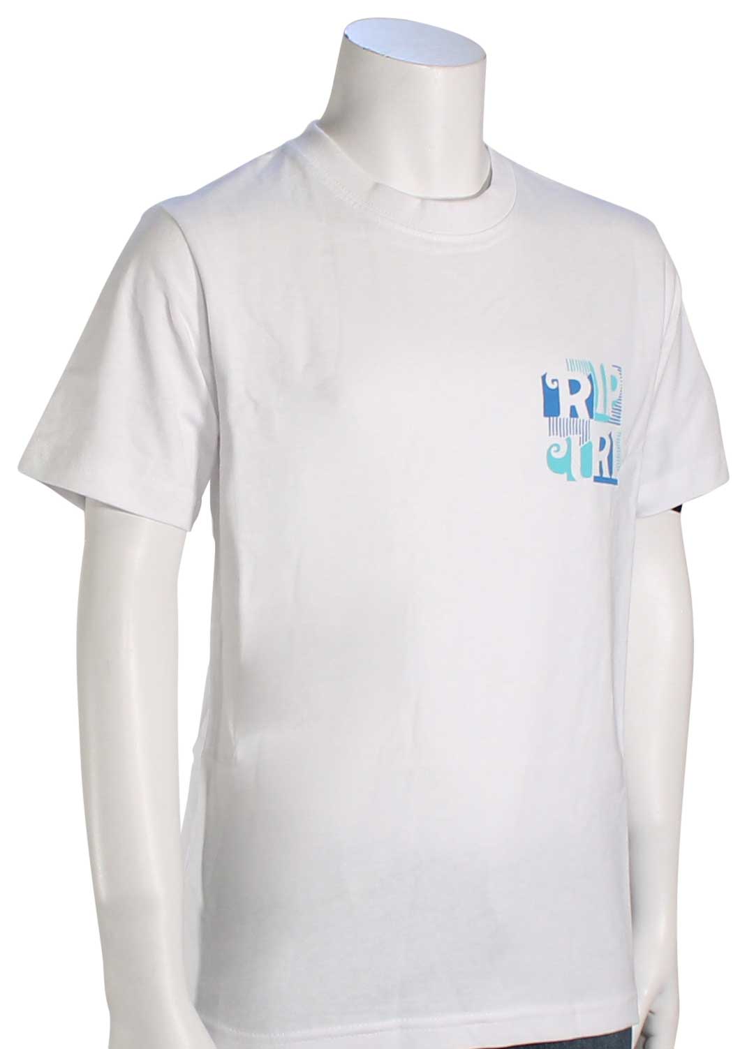 Rip Curl Boy's Surf Revival T-Shirt - White, front view