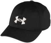 Under Armour Boy's Blitzing Adjustable Hat - Black / White