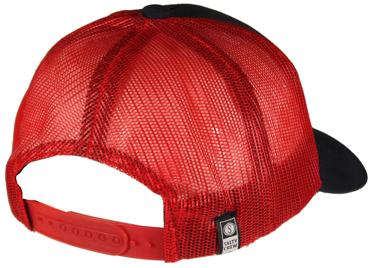 Salty Crew Boy's Sealine Retro Trucker Hat - Navy / Red
