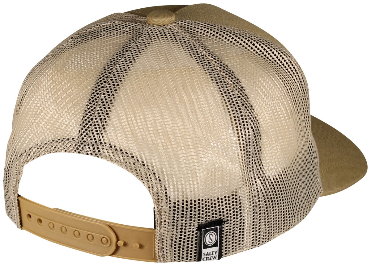 Salty Crew Boy's Legends Trucker Hat - Dark Khaki