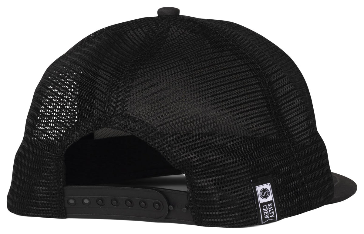 Salty Crew Boy's Archway Trucker Hat - Black – back view