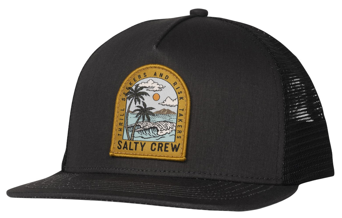 Salty Crew Boy's Archway Trucker Hat - Black