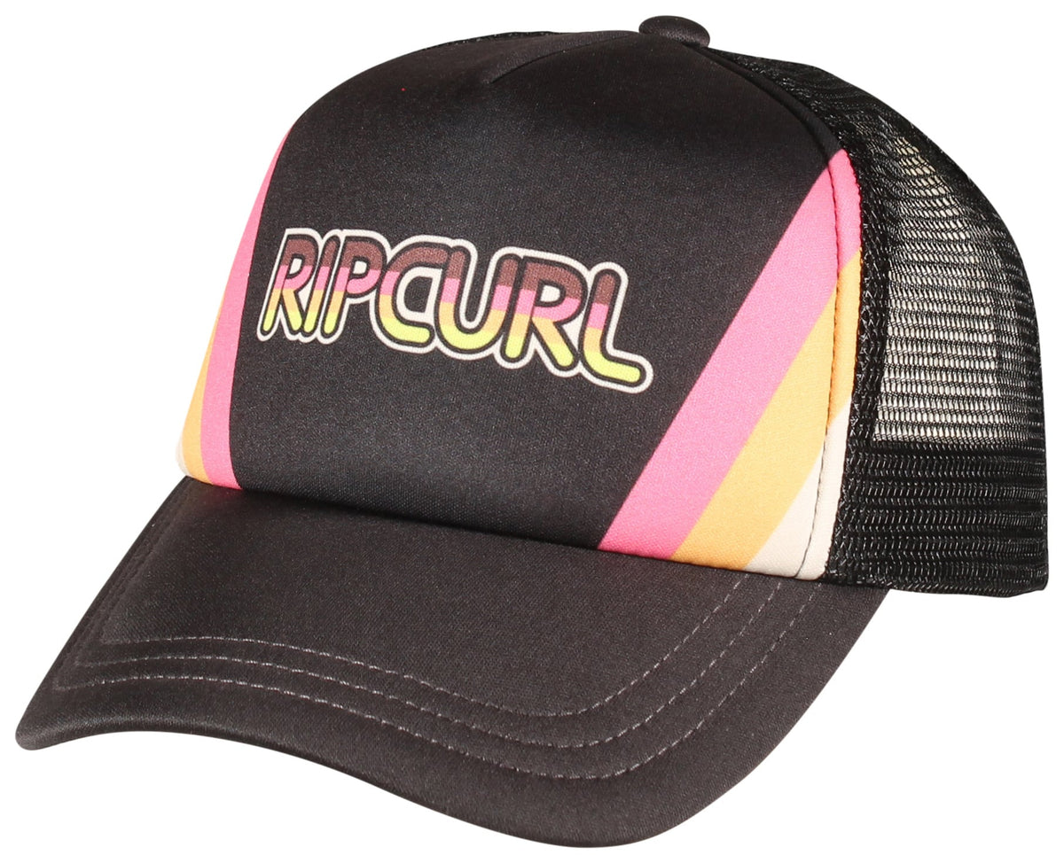 Rip Curl Girl's Mixed Revival Trucker Hat - Washed Black