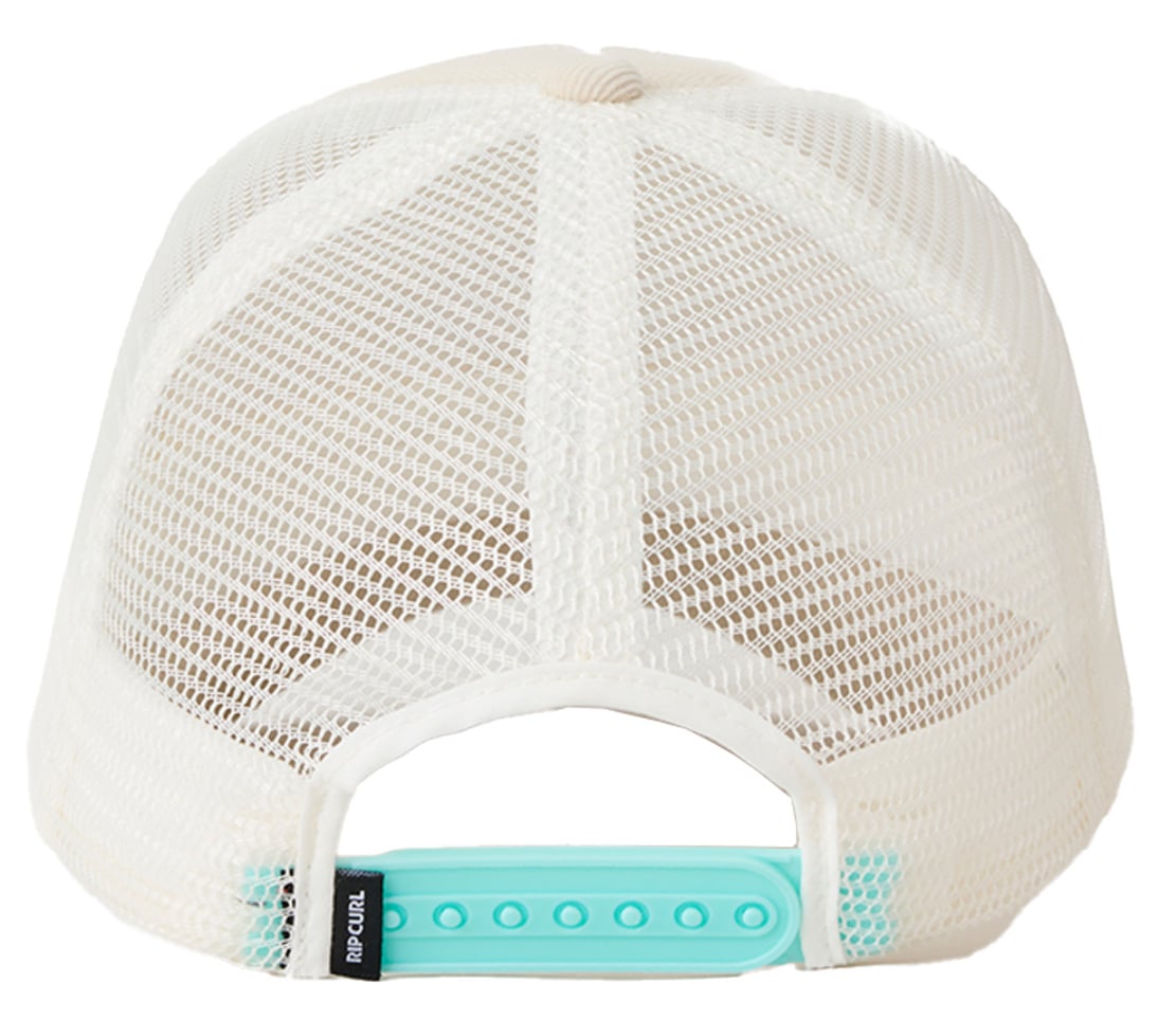 Rip Curl Girl's Icon Cord Trucker Hat - Stone – back view