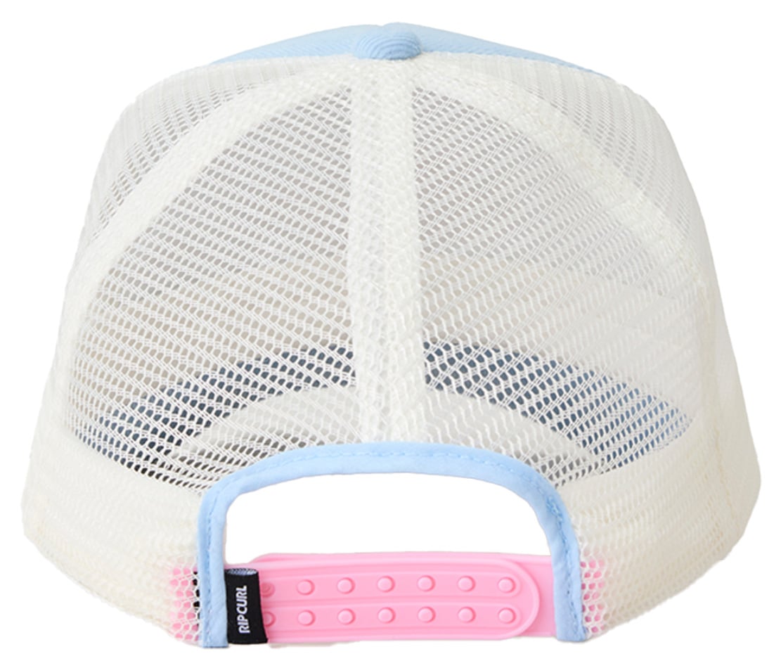 Rip Curl Girl's Icon Cord Trucker Hat - Blue – back view