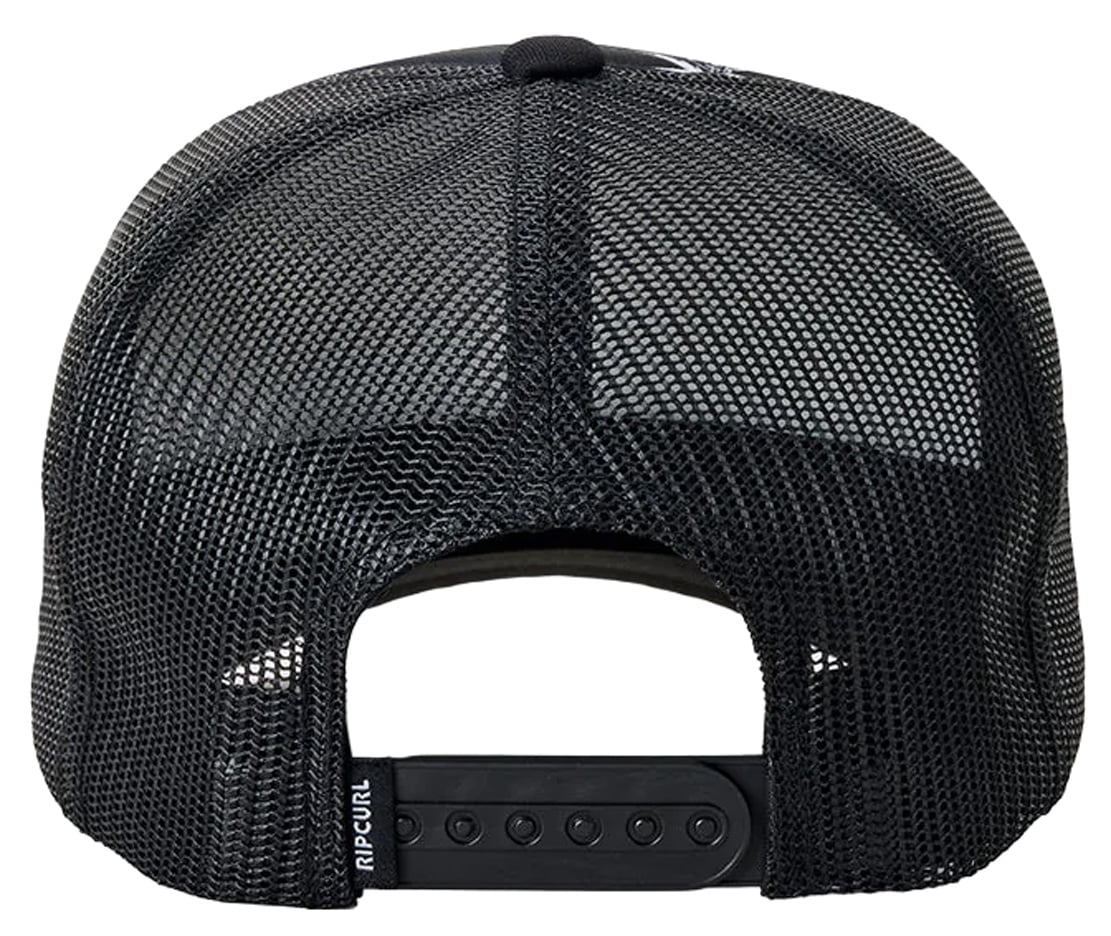 Rip Curl Weekender Boy's Trucker Hat - Washed Black / Black – back view