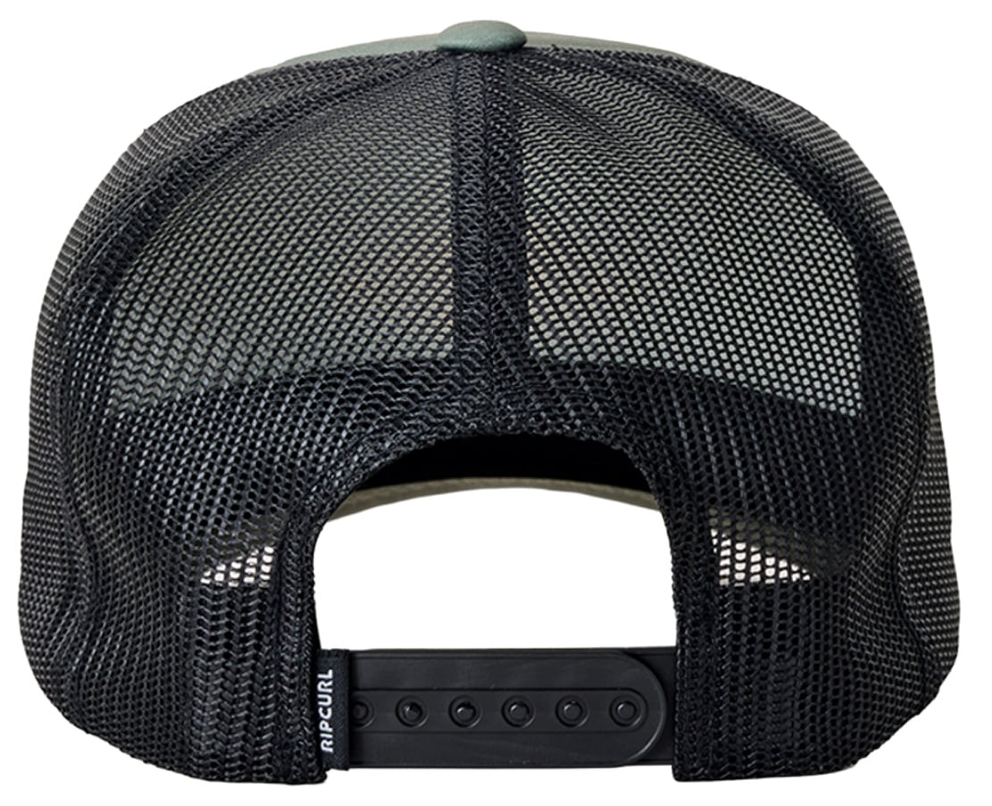 Rip Curl Weekender Boy's Trucker Hat - Olive – back view