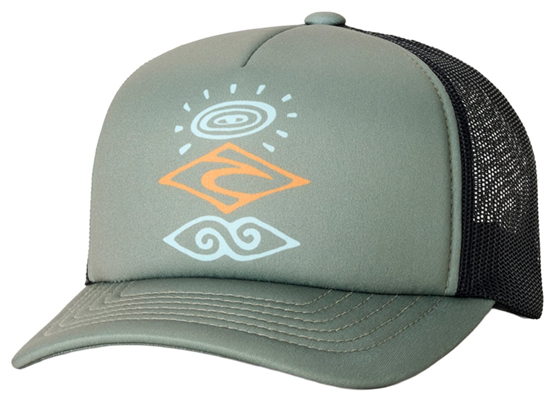 Rip Curl Weekender Boy's Trucker Hat - Olive