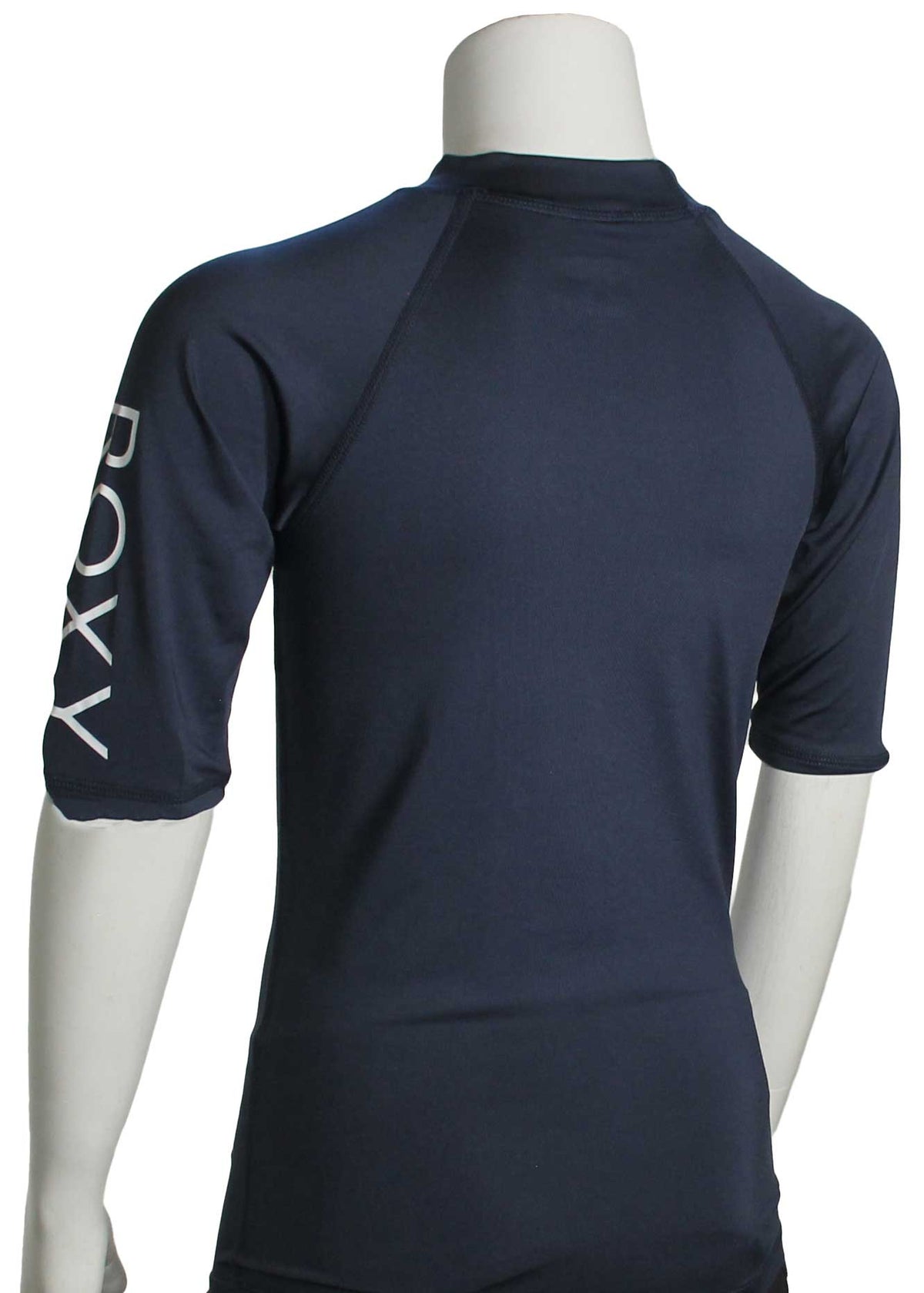 Roxy Girl's Whole Hearted SS Rash Guard - Mood Indigo – back view