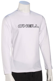O'Neill Kid's Basic Skins LS Surf Shirt - White