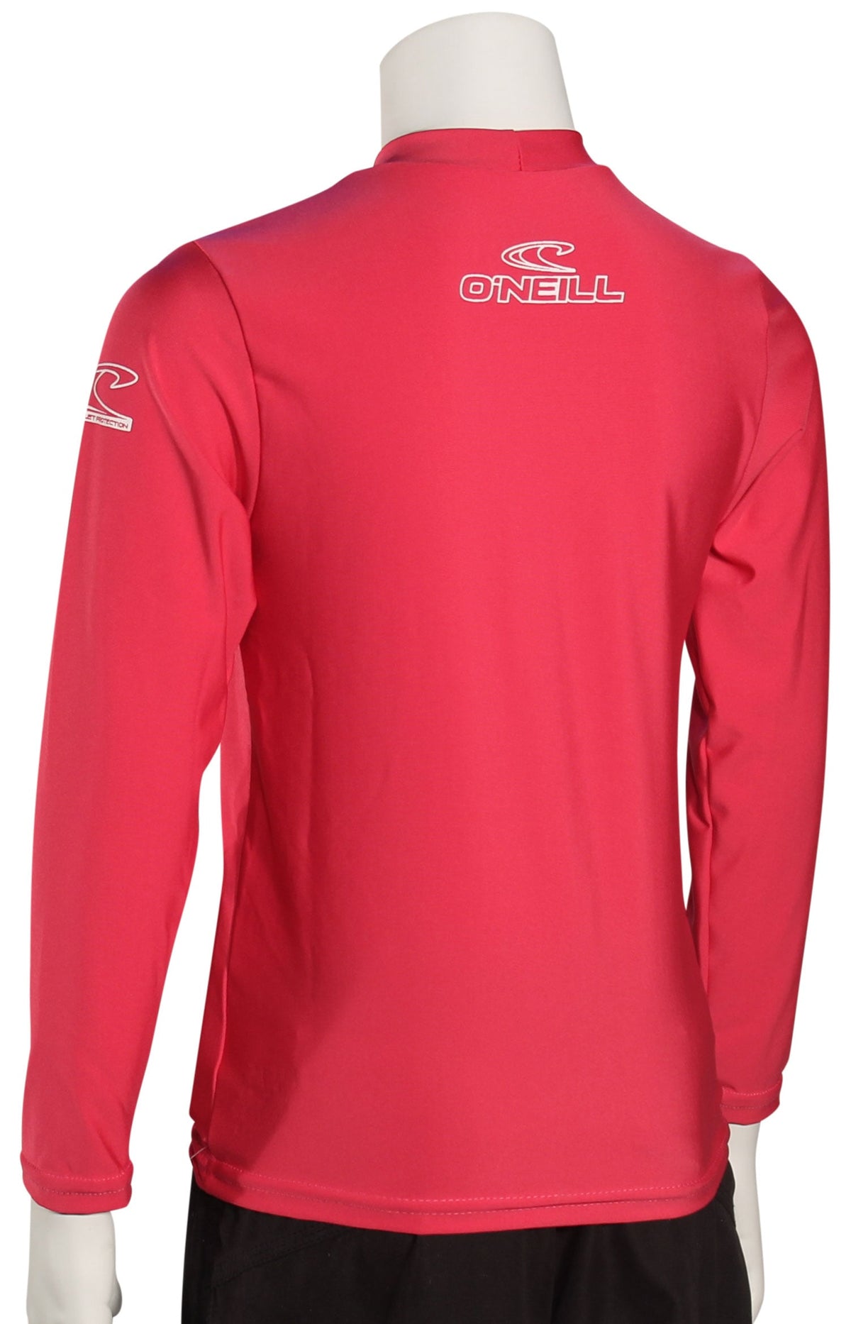 O'Neill Kid's Basic Skins LS Surf Shirt - Watermelon – back view