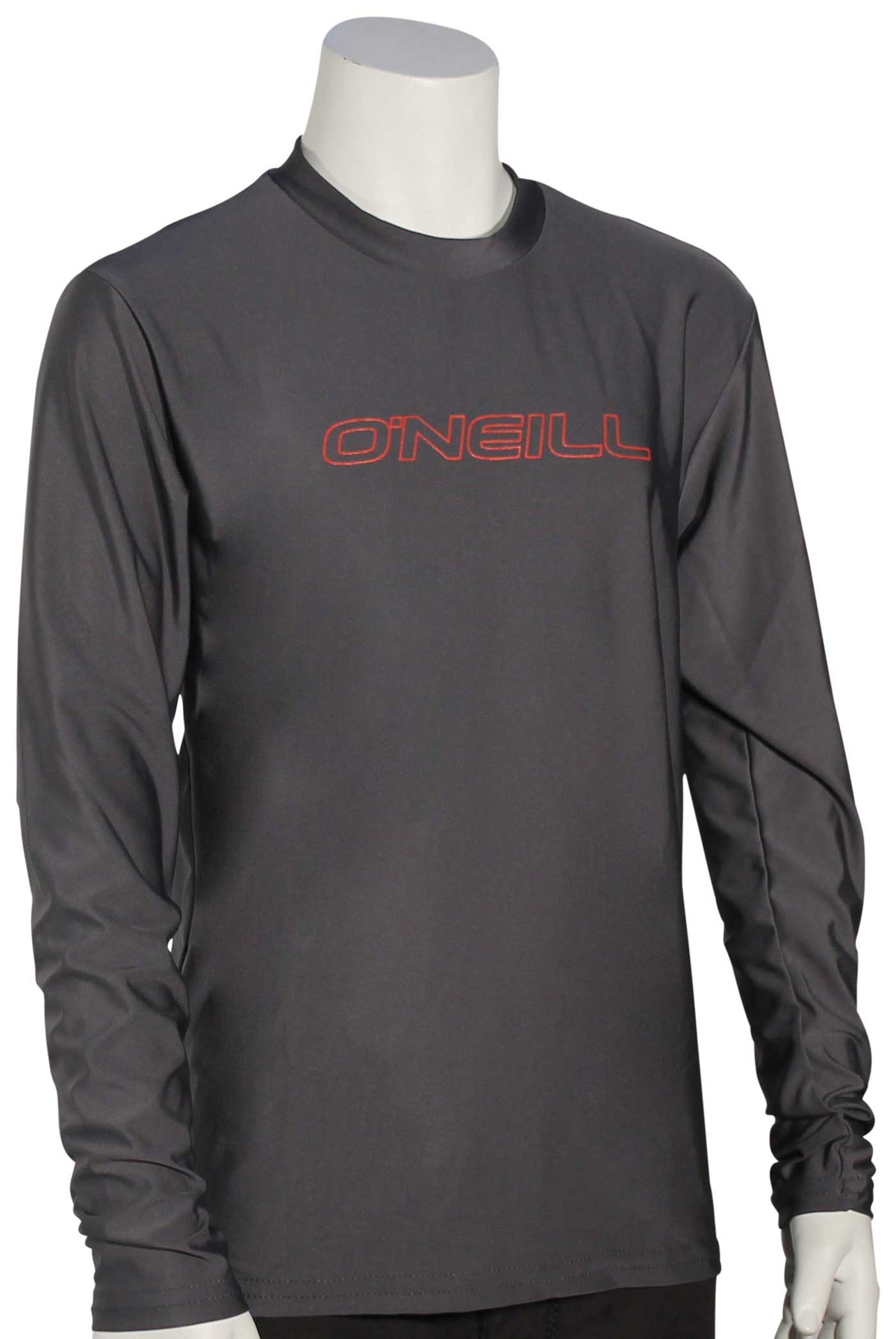 O'Neill Kid's Basic Skins LS Surf Shirt - Graphite - 16