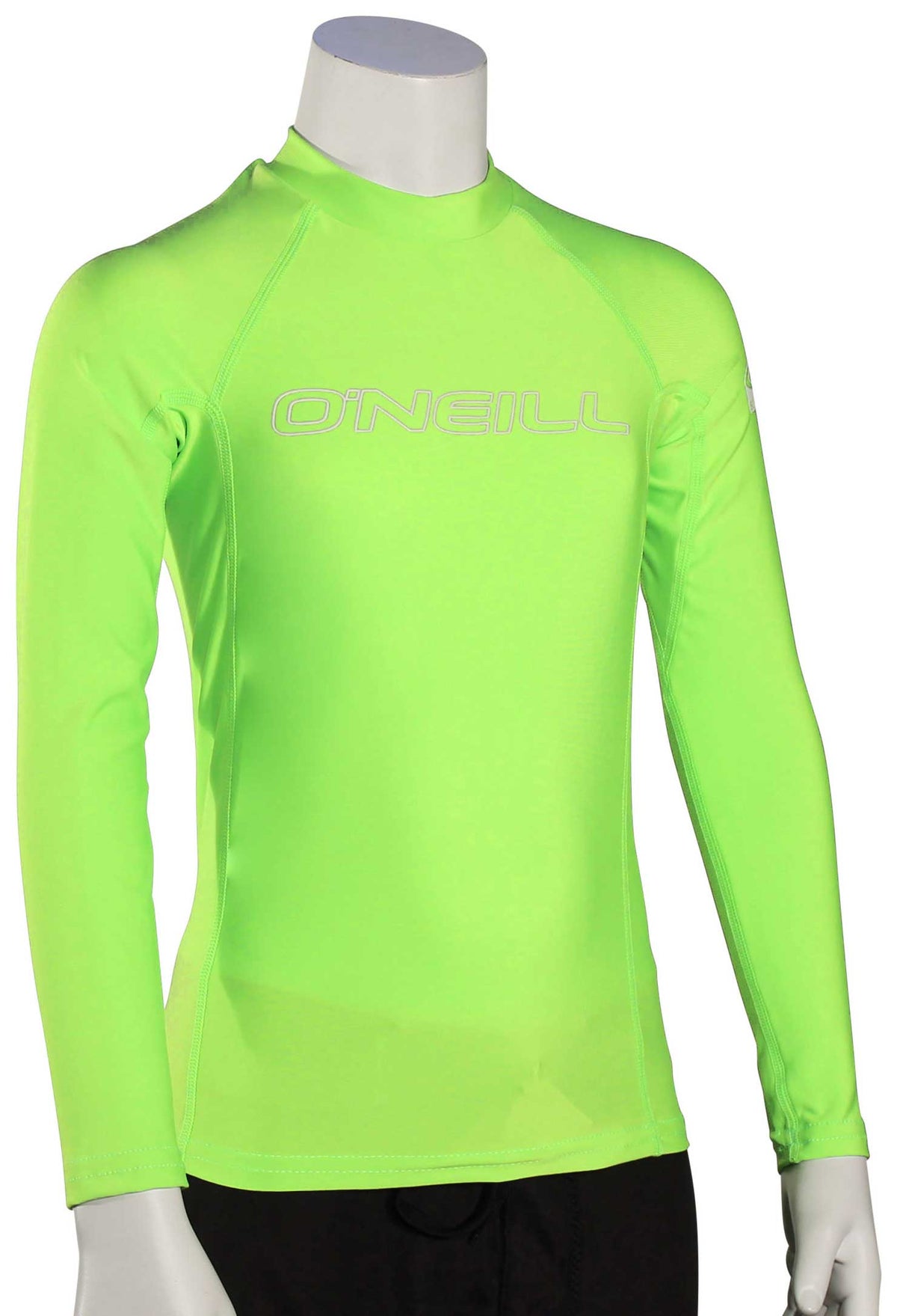 O'Neill Kid's Basic Skins LS Rash Guard - Lime - 14