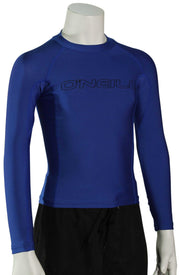 O'Neill Kid's Basic Skins LS Rash Guard - Pacific - 14
