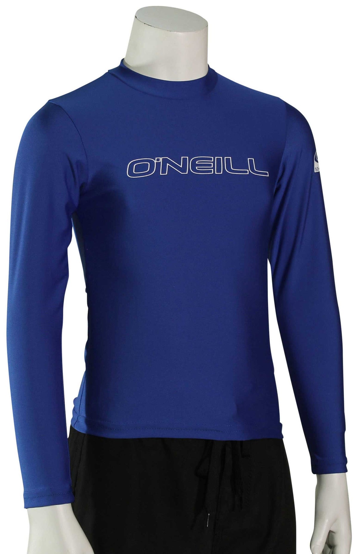 O'Neill Kid's Basic Skins LS Surf Shirt - Pacific - 4