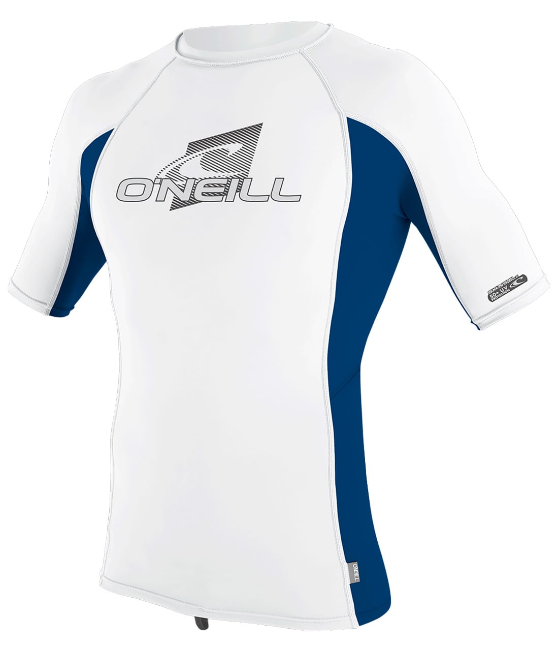 O'Neill Kid's Premium SS Rash Guard - White / Deep Sea / White