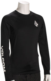 Volcom Boy's Lido LS Rash Guard - Black