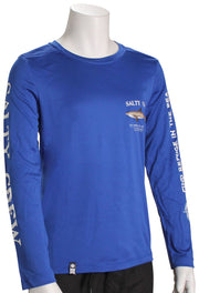 Salty Crew Boy's Bruce LS Rashguard - Royal