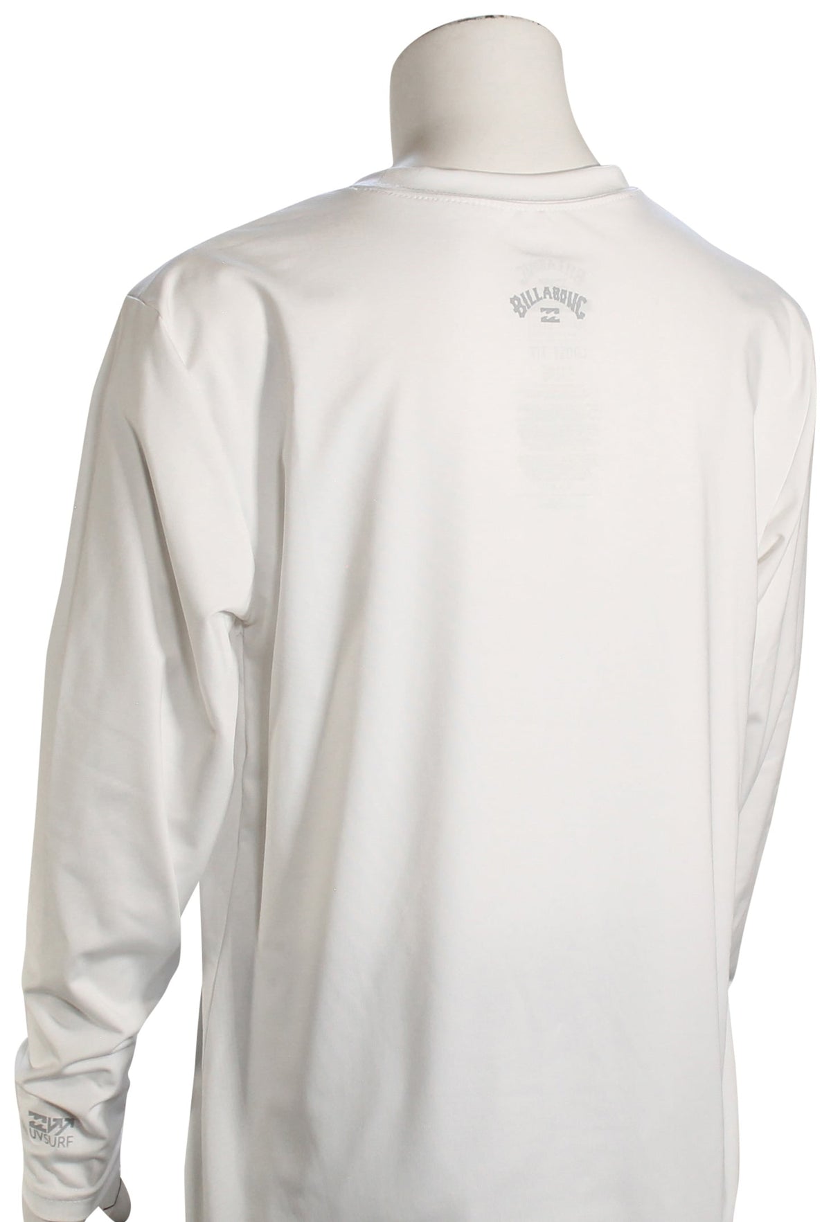 Billabong Boy's All Day Wave LS Surf Shirt - White – back view