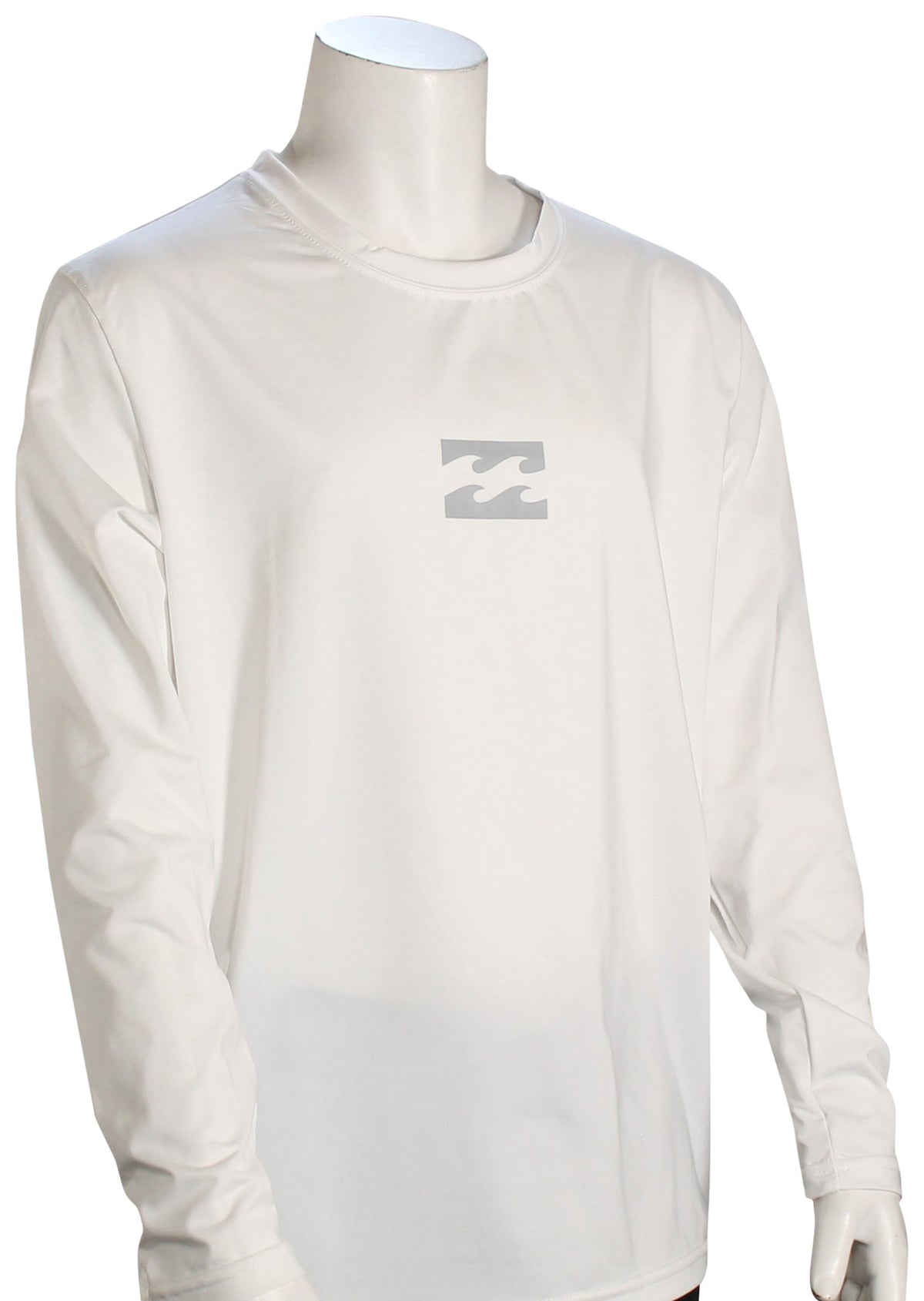 Billabong Boy's All Day Wave LS Surf Shirt - White