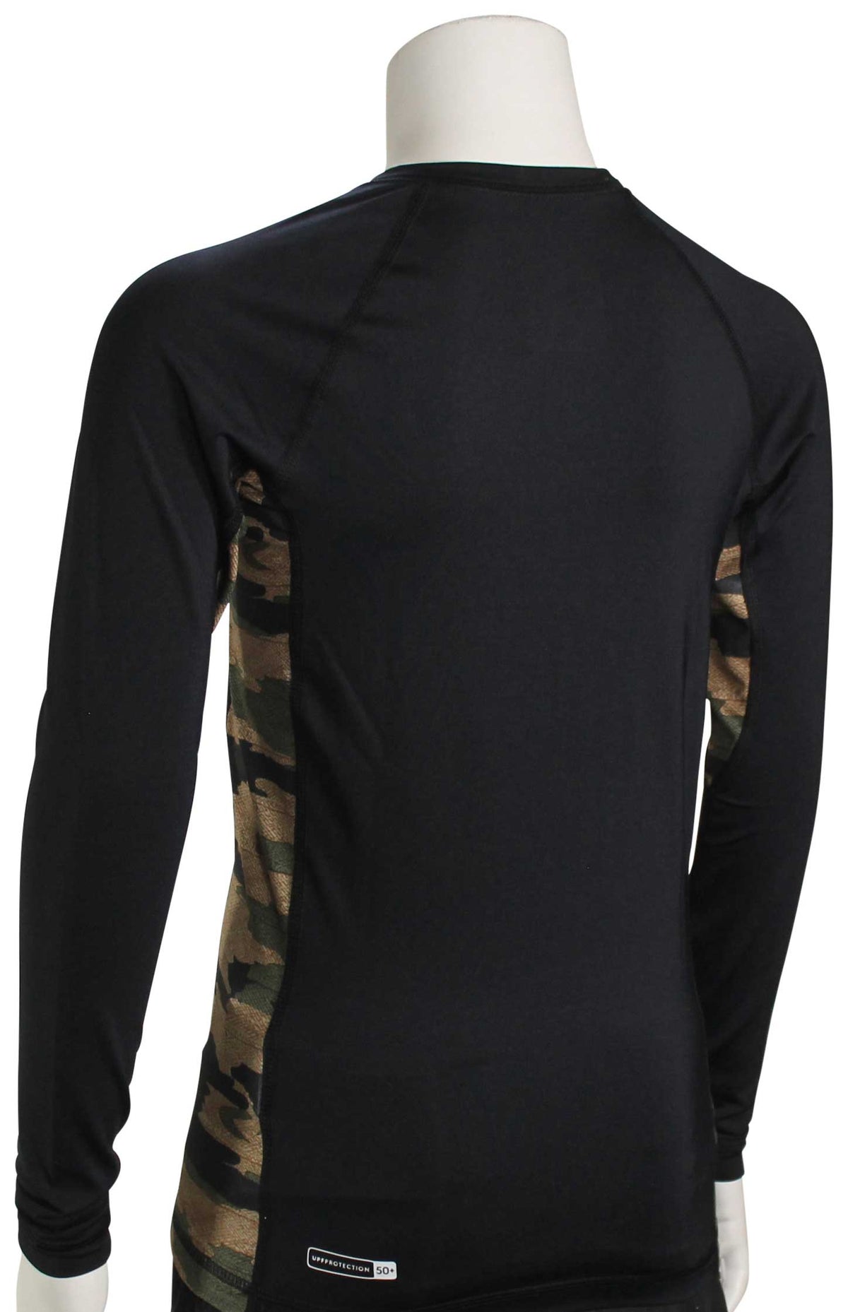 Quiksilver Boy's Arch This Hawaii LS Rash Guard - Black – back view