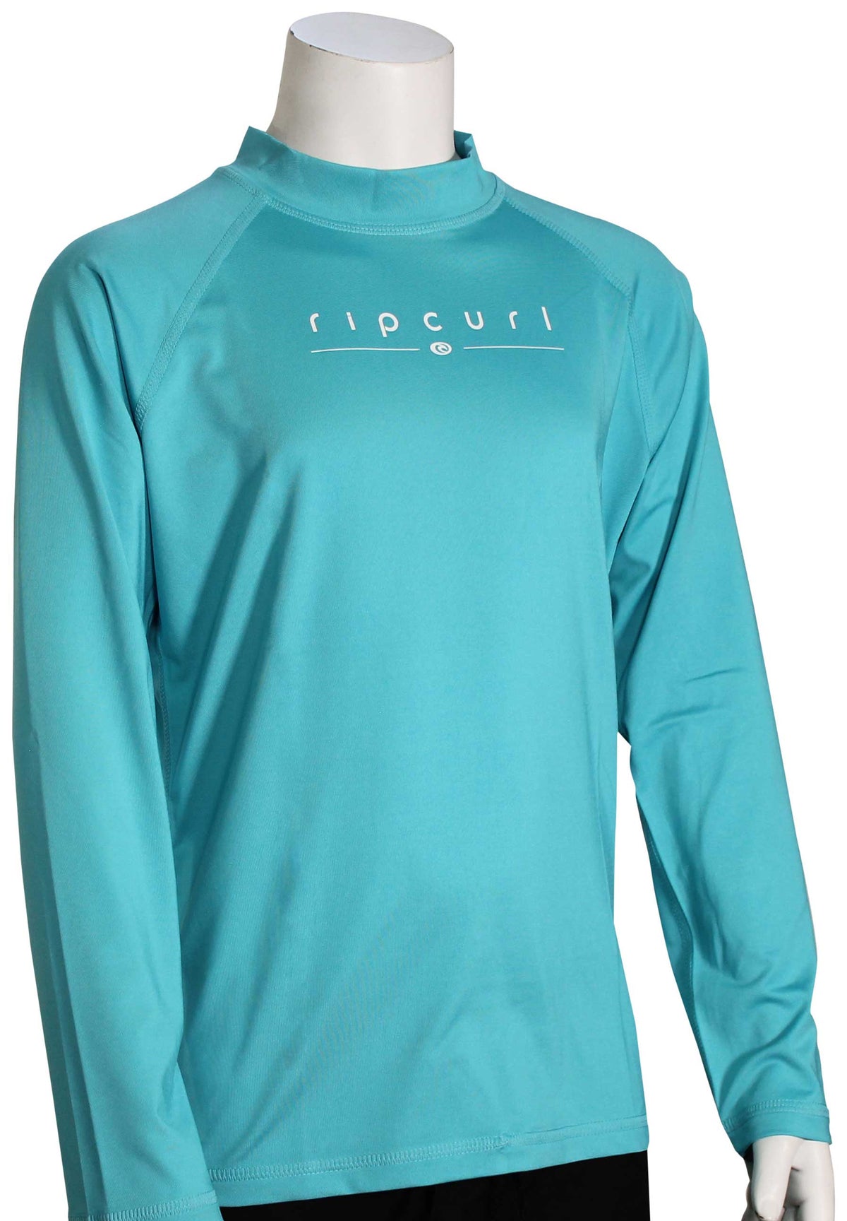 Rip Curl Girl's Golden Rays LS Rash Guard - Light Blue - 12